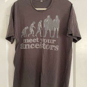 T-Shirt “Meet Your Ancestors” Men Size XL Short Sleeve